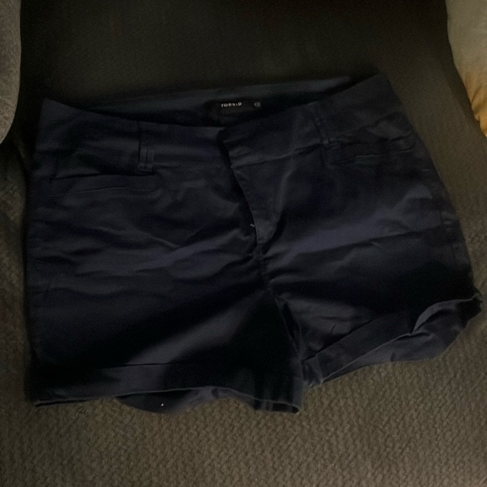 Size 24 navy blue torrid shorts